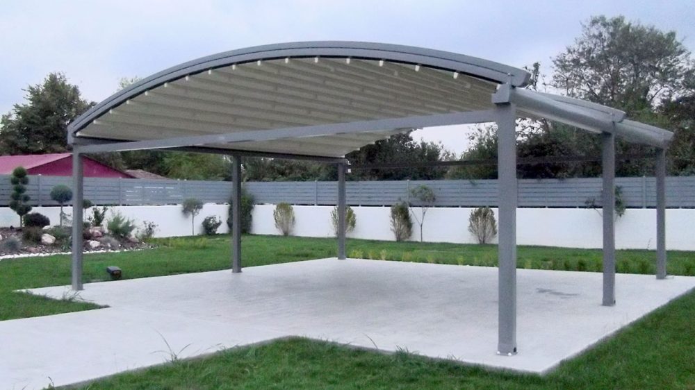 CIRCULAR, LIT PERGOLA