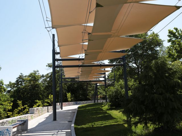 FORTRESS OF LARISA, AGIOS ACHILLEIOS, TENSILE STRUCTURE SHADING SYSTEMS